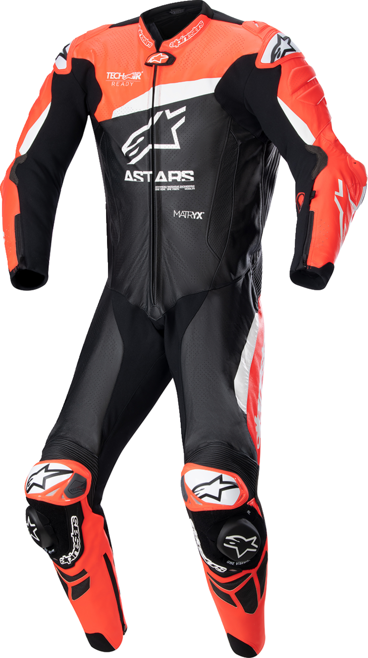 Alpinestars - GP Plus v4 Leather Suit - Black/Red Fluo/White