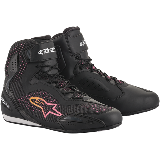 Alpinestars - Stella Faster-3 Rideknit Shoes - Black/Yellow/Pink