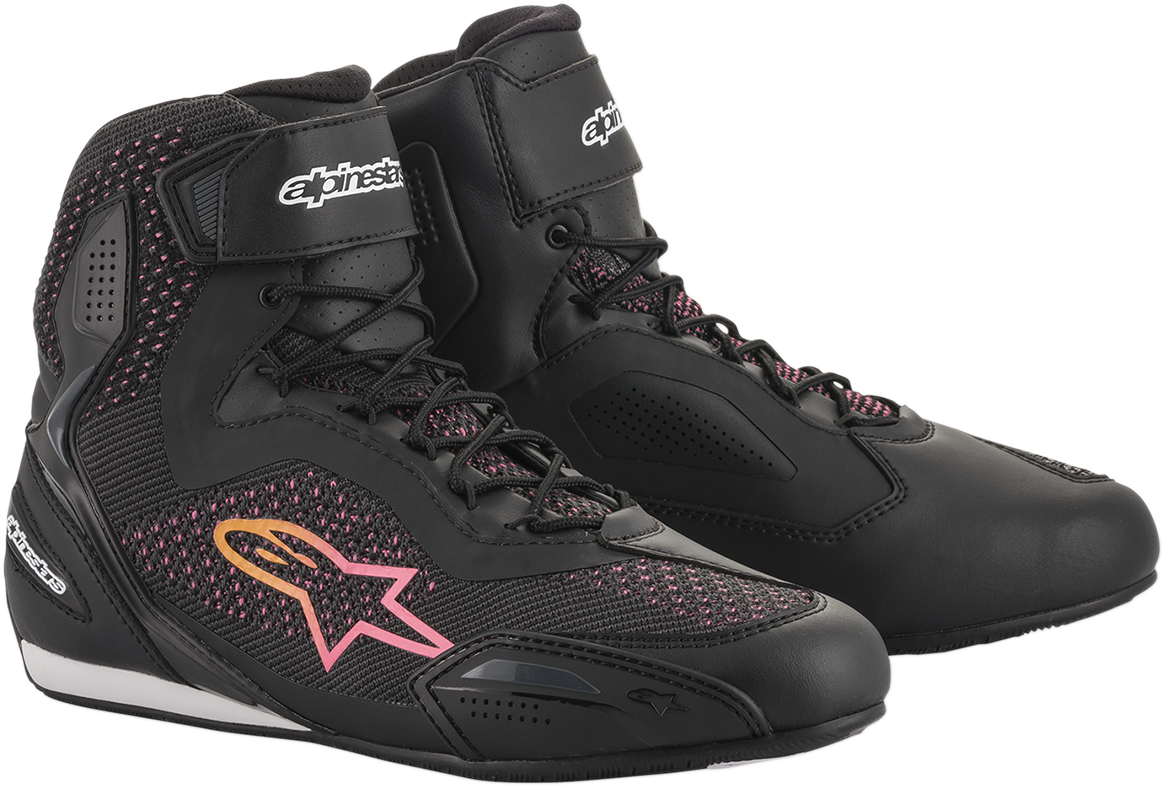 Alpinestars - Stella Faster-3 Rideknit Shoes - Black/Yellow/Pink