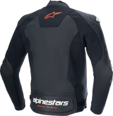 Alpinestars - Faster v3 Airflow Leather Jacket - Black/Red Fluo