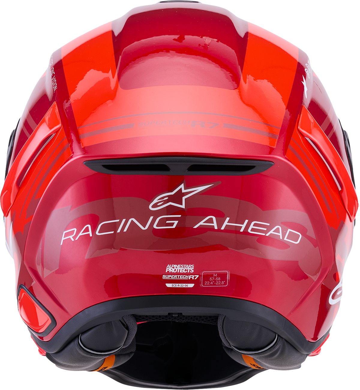 Alpinestars - Supertech R7 Helmet - 22.06 - A-Core - Gloss Red/White