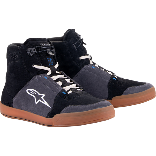 Alpinestars - Chrome Shoes - Black/Asphalt/Gum Blue