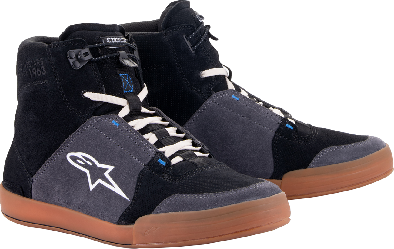 Alpinestars - Chrome Shoes - Black/Asphalt/Gum Blue