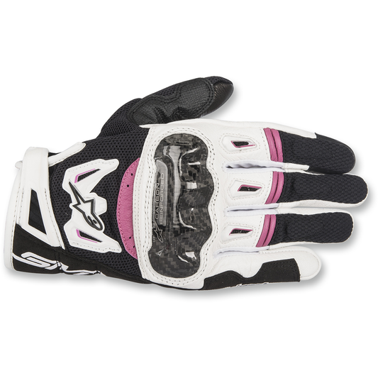 Alpinestars - Stella SMX-2 Air Carbon V2 Gloves - Black/White/Fuchsia