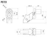 PE721 - RIZOMA - Eccentric Peg Mounting Kit