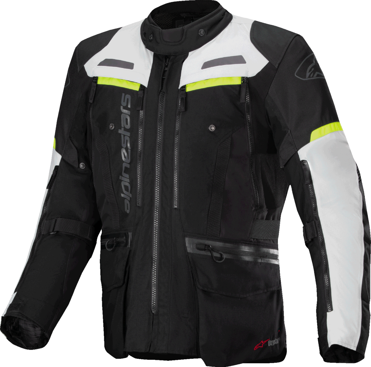 Alpinestars - Bogota Pro Drystar® Jacket - Dark Black/Ice Gray/Yellow Fluo