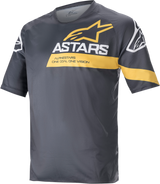 Alpinestars - Racer V3 Short-Sleeve Jersey - Anthracite/Sulphur Yellow