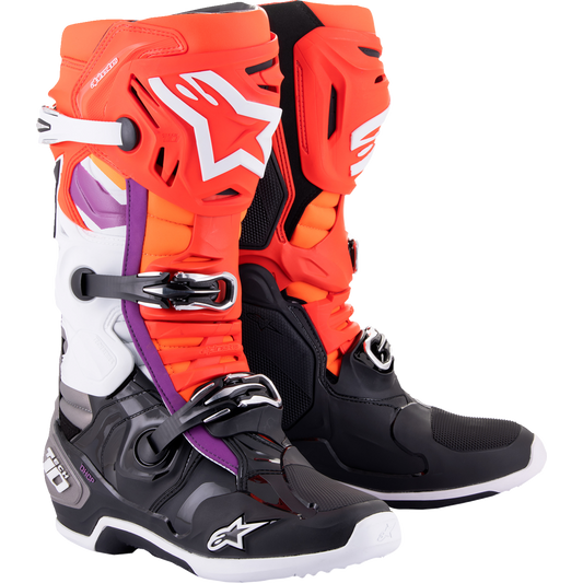 Alpinestars - Tech 10 Boots - Black/Red/Orange/White