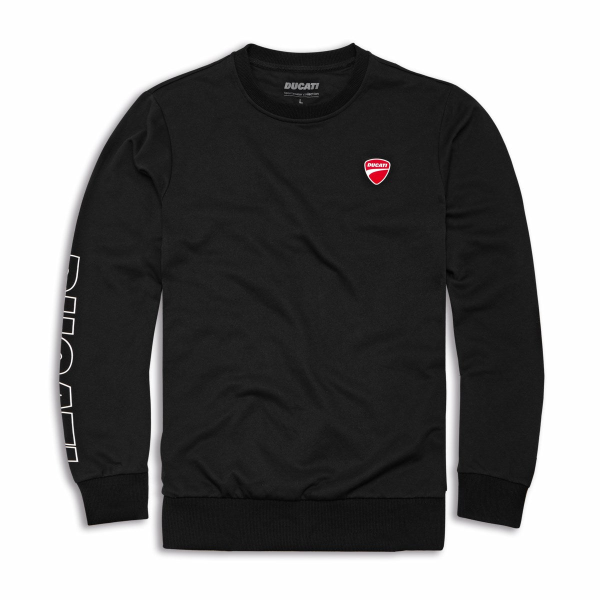 98780468 - Ducati Essential Round-Neck Sweatshirt - Black