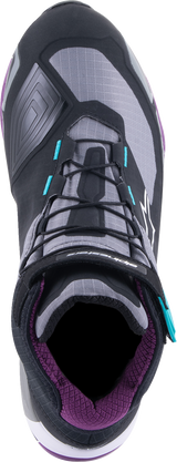 Alpinestars - Stella CR-X Drystar® Shoes - Black/Gray/Teal/Purple