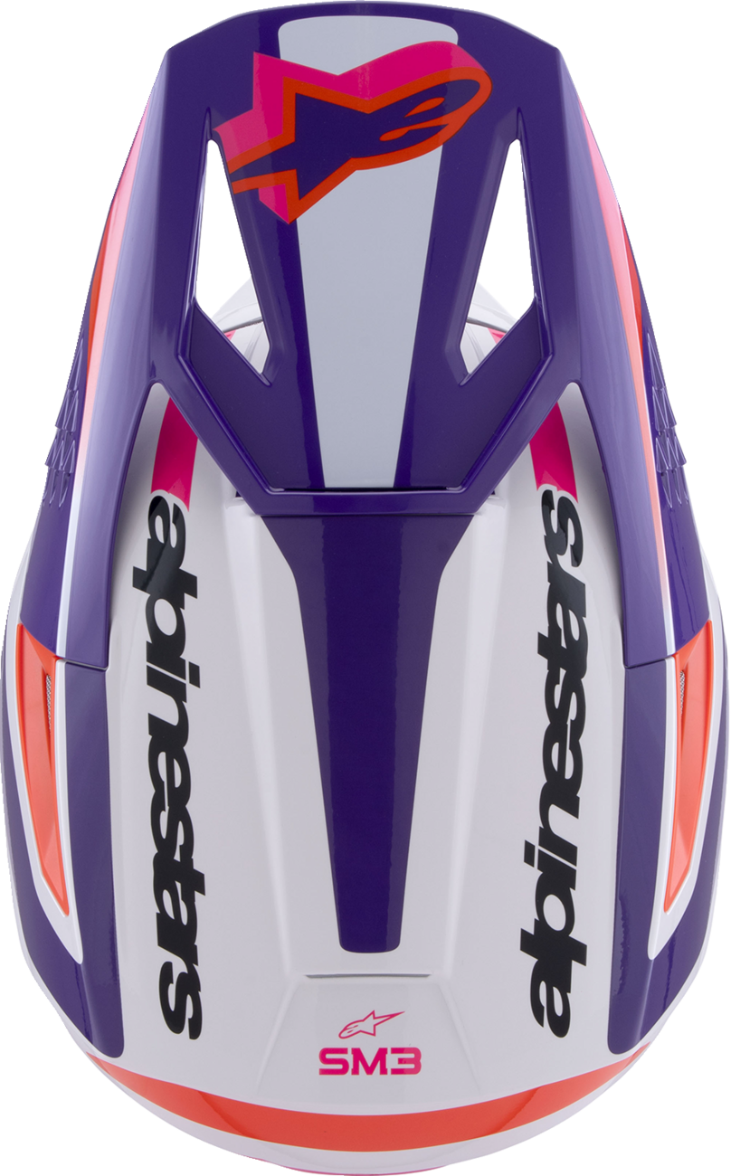 Alpinestars - SM3 Helmet - Heat - Gloss White/Purple/Pink
