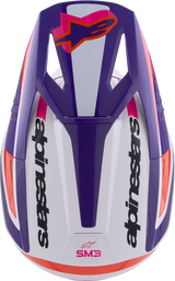 Alpinestars - SM3 Helmet - Heat - Gloss White/Purple/Pink