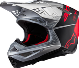 Alpinestars - Supertech M10 Helmet - Flood - MIPS® - Gloss Silver/Black/Orange Fluo