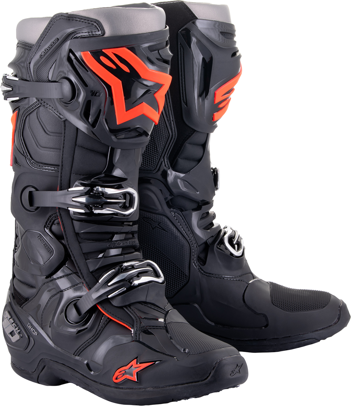 Alpinestars - Tech 10 Boots - Black/Red Fluorescent