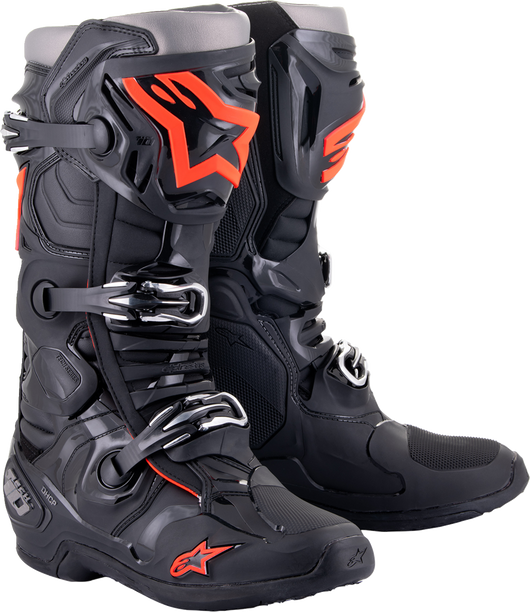 Alpinestars - Tech 10 Boots - Black/Red Fluorescent
