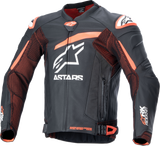 Alpinestars - GP Plus R v4 Rideknit® Leather Jacket - Black/Red Fluo/White