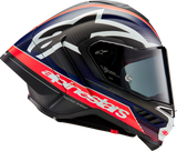 Alpinestars - Supertech R10 Helmet - Team - Matte Black/Carbon Red Fluo/Blue