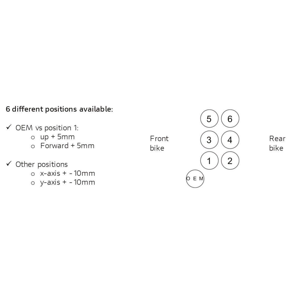 96280481B - ADJUSTABLE RIDER FOOTPEG KIT