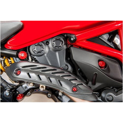 ZA965Y - CNC Racing Carbon Fiber Exhaust Heat Shield for Ducati Monster 821 and 1200
