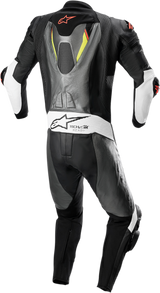 Alpinestars - Missile Ignition v2 1-Piece Leather Suit - Metallic Gray/Black/Yellow/Red Fluo