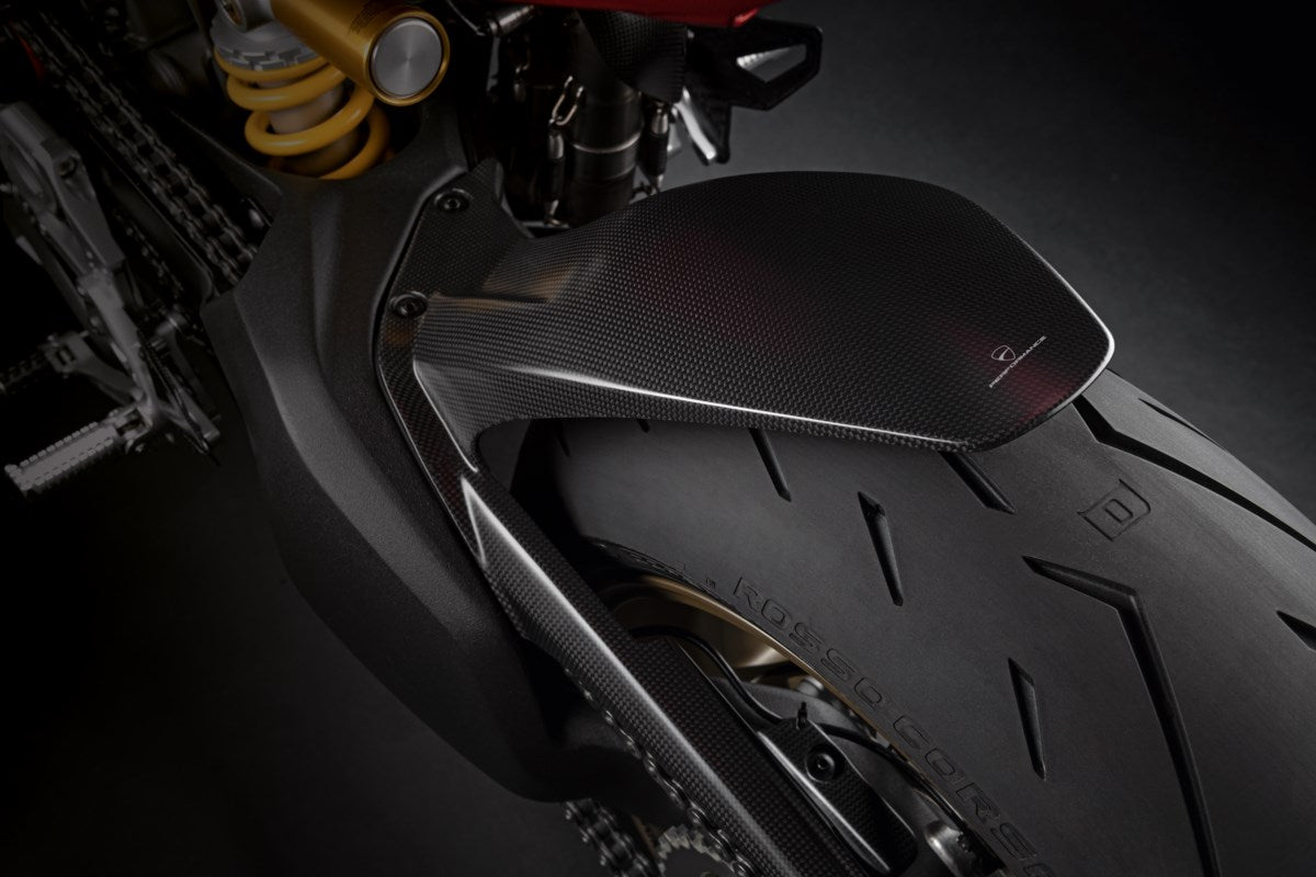 96989981A - CARBON FIBER REAR MUDGUARD HUGGER PANIGALE/SF V4