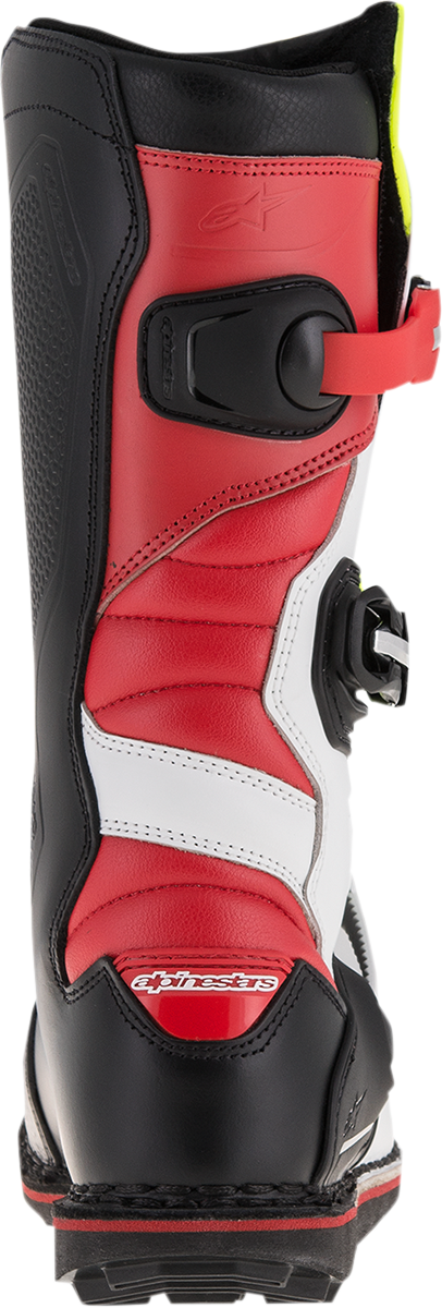 Alpinestars - Tech-T Boots - White/Red/Yellow Fluorescent/Black