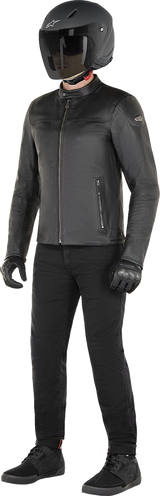 Alpinestars - Blacktrack Leather Jacket - Black