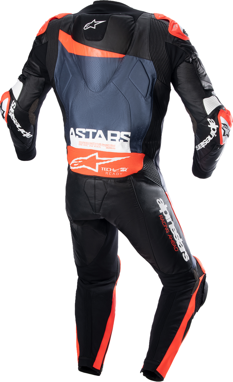 Alpinestars - GP Plus v4 Leather Suit - Black/Red Fluo/Dark Blue