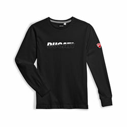98770970 - Ducati Essential Long-sleeved Kid's T-shirt - Black