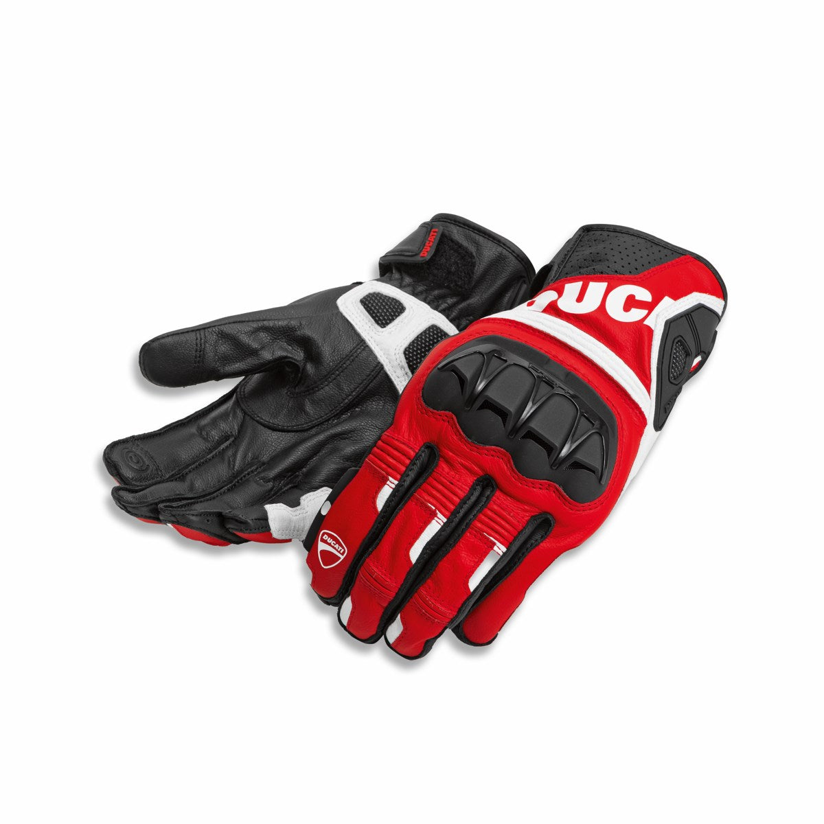 98109246 - Sport C5 Fabric-leather gloves - Red/Black
