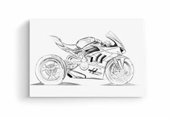 987709470 - Ducati Bike Sketch