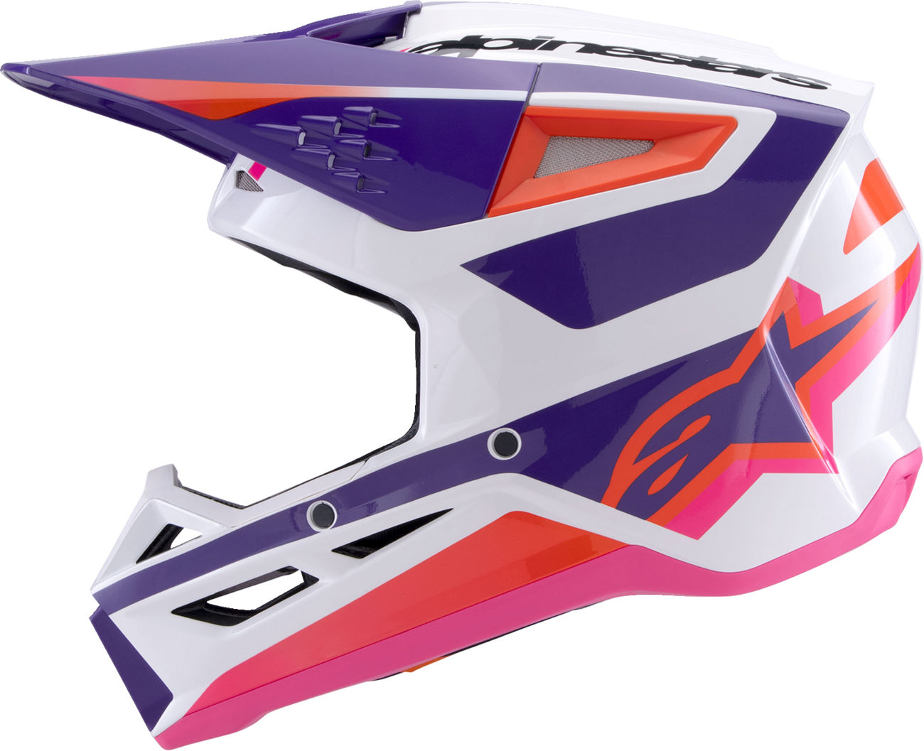 Alpinestars - SM3 Helmet - Heat - Gloss White/Purple/Pink
