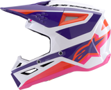 Alpinestars - SM3 Helmet - Heat - Gloss White/Purple/Pink