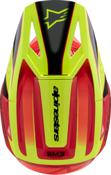 Alpinestars - Youth SM3 Helmet - Fray - Gloss Red/Yellow Fluo/Black