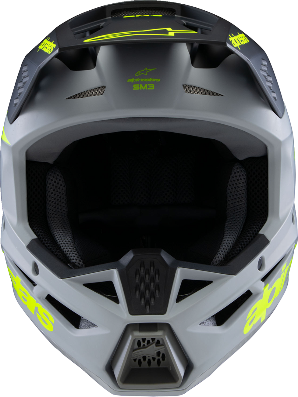 Alpinestars - Youth SM3 Helmet - Radium - Matte Gray/Black/Yellow Fluo