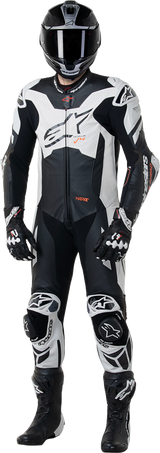 Alpinestars - GP Plus v4 Sprint 1-Piece Leather Suit - Black/Red Fluo/White