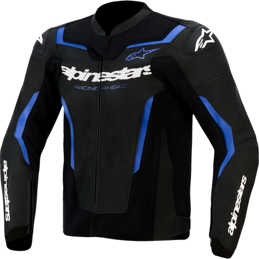 Alpinestars - GP Force v2 Leather Airflow Jacket - Black/Metallic Blue