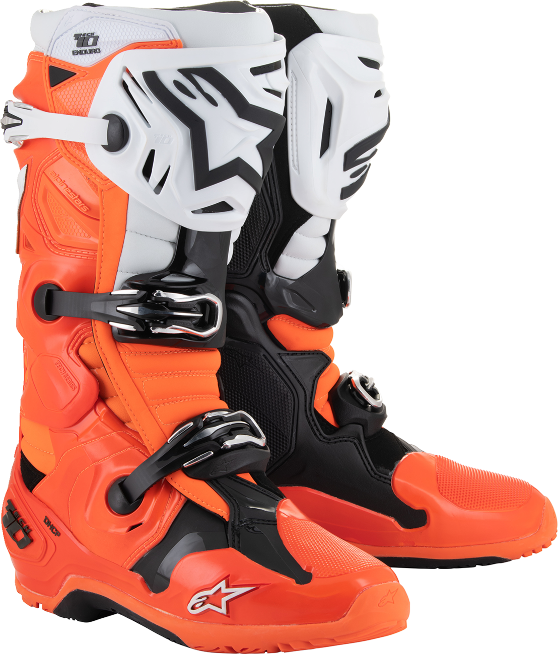 Alpinestars - Tech 10 Enduro Boots - Fluorescent Orange/Black/White