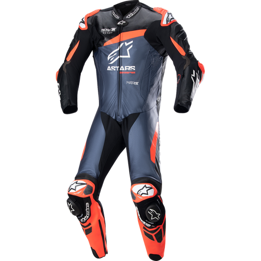 Alpinestars - GP Plus v4 Leather Suit - Black/Red Fluo/Dark Blue