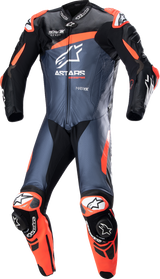 Alpinestars - GP Plus v4 Leather Suit - Black/Red Fluo/Dark Blue
