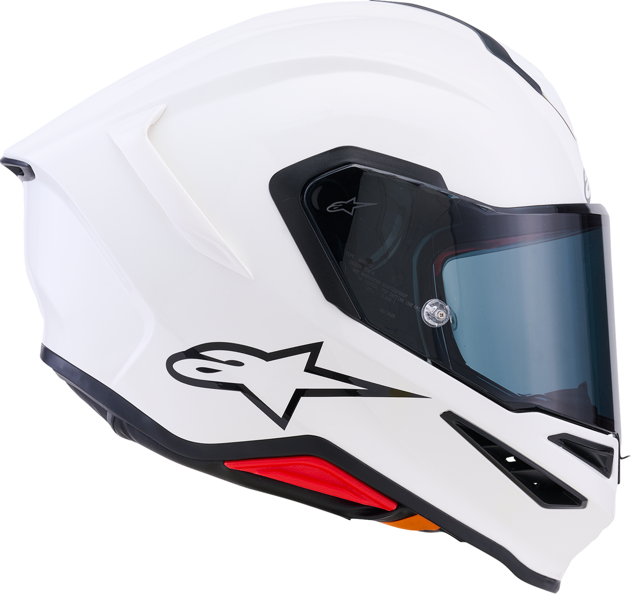 Alpinestars - Supertech R7 Helmet - 22.06 - Solid - Gloss White