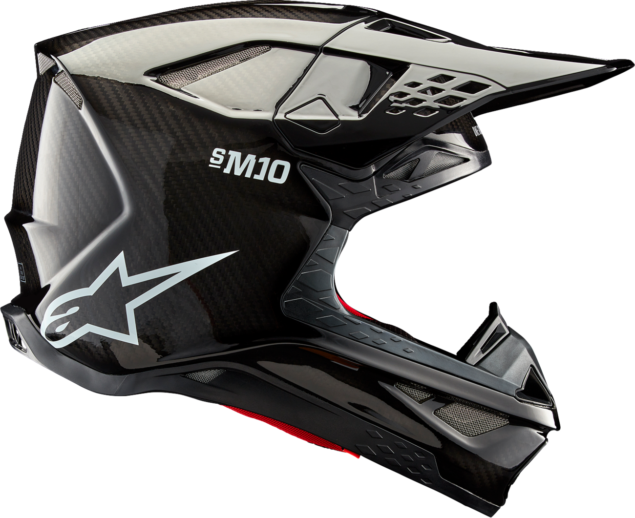 Alpinestars - Supertech M10 Helmet - Solid - MIPS® - Gloss Black Carbon