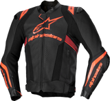 Alpinestars - Missile v3 Ignition Leather Jacket - Black/Red Fluo/Dark Red
