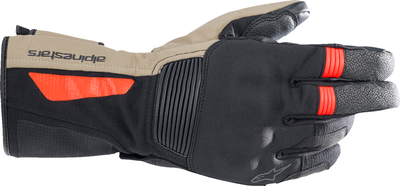 Alpinestars - Denali Aerogel Drystar® Gloves - Black/Dark Khaki/Fluo Red