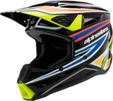 Alpinestars - Youth SM3 Helmet - Wurx - Gloss Black/Yellow Fluo/Blue/Red