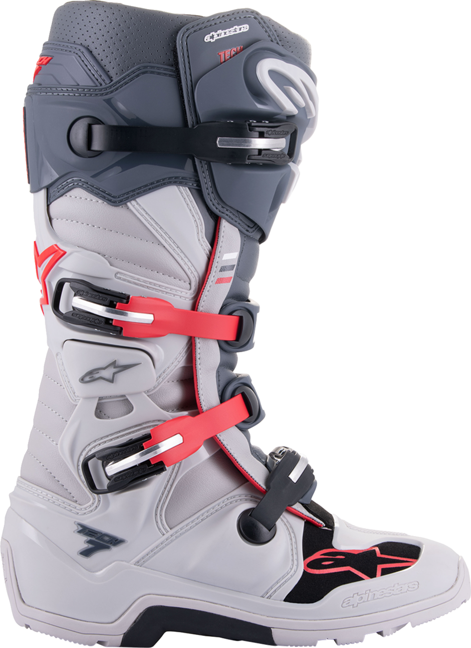 Alpinestars - Tech 7 Enduro Boots - Gray/Red