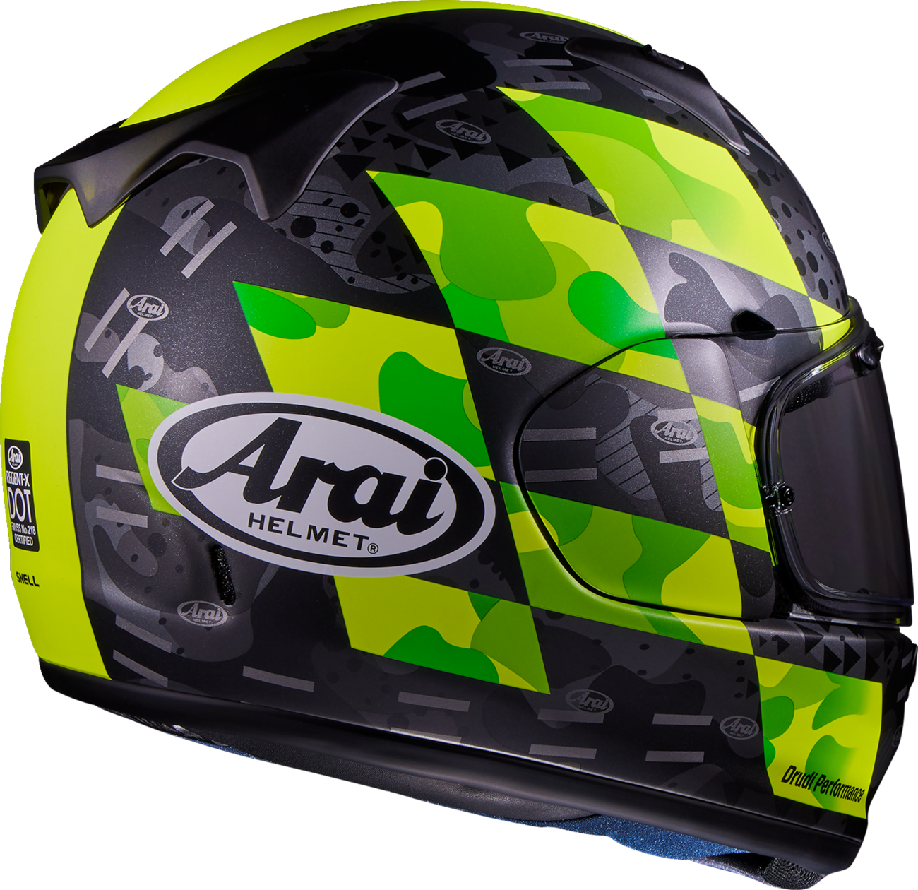 arai helmet hong kong Arai Regent-X Patch Helmet Small Yellow Frost