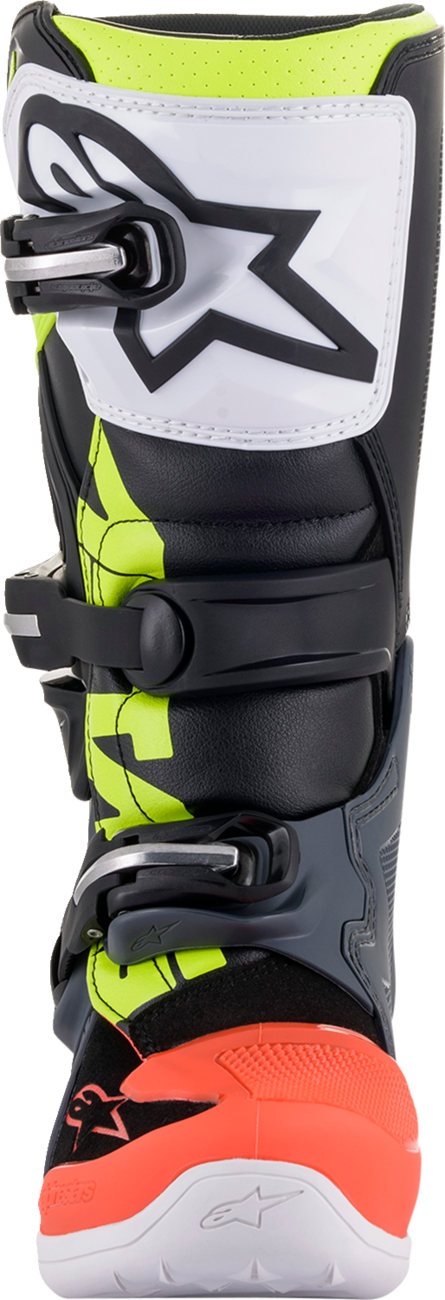 Alpinestars - Youth Tech 7S Boots - Black/Gray/Red/White/Yellow