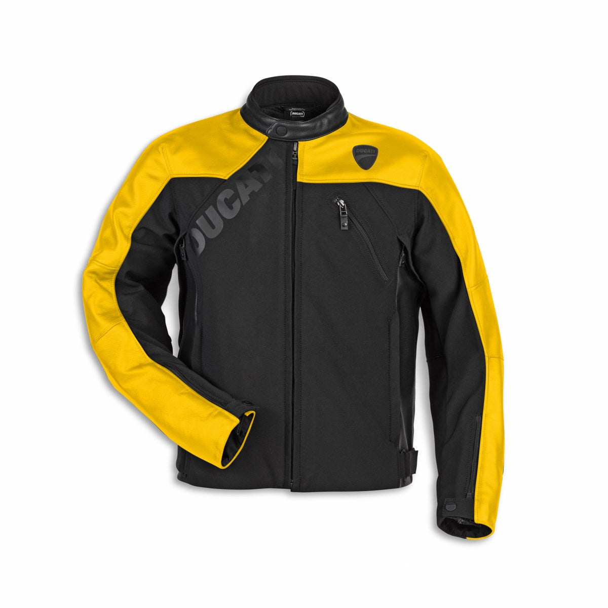 9810932 - Ducati Logo C1 2.0 Leather-fabric Jacket - YELLOW