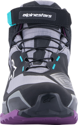 Alpinestars - Stella CR-X Drystar® Shoes - Black/Gray/Teal/Purple